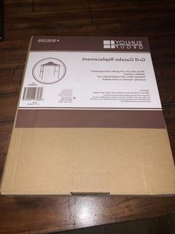 Top Weather Resistant Brown Fabric Vented Roof 8' X 5'